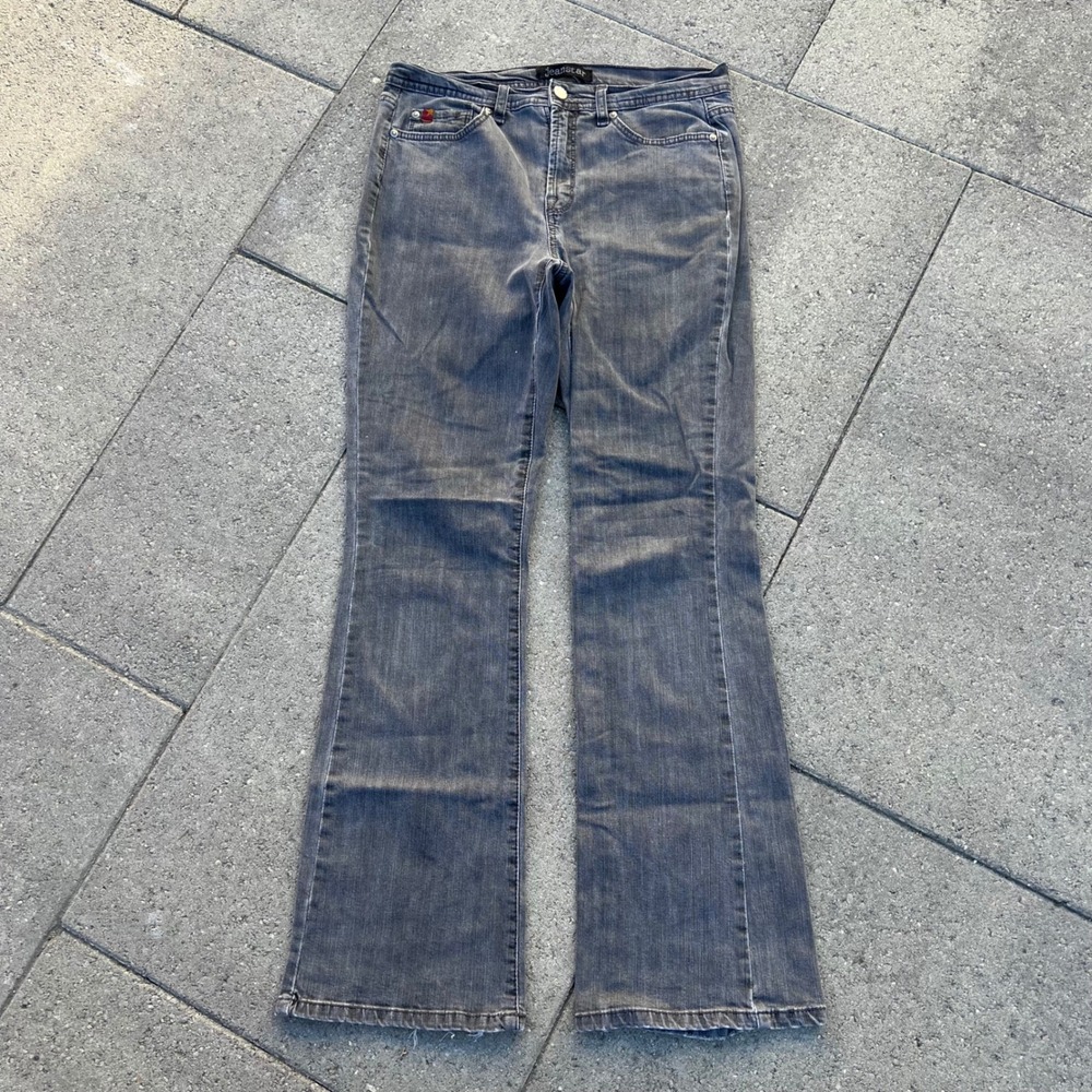 Jeanstar Womens Faded Black Bootcut Jeans Mid Rise Y2K Denim Size 6